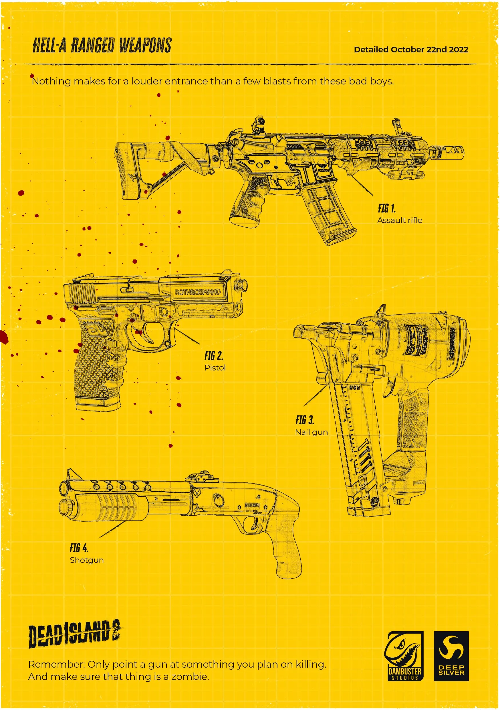 Hell-A Ranged Weapons Poster