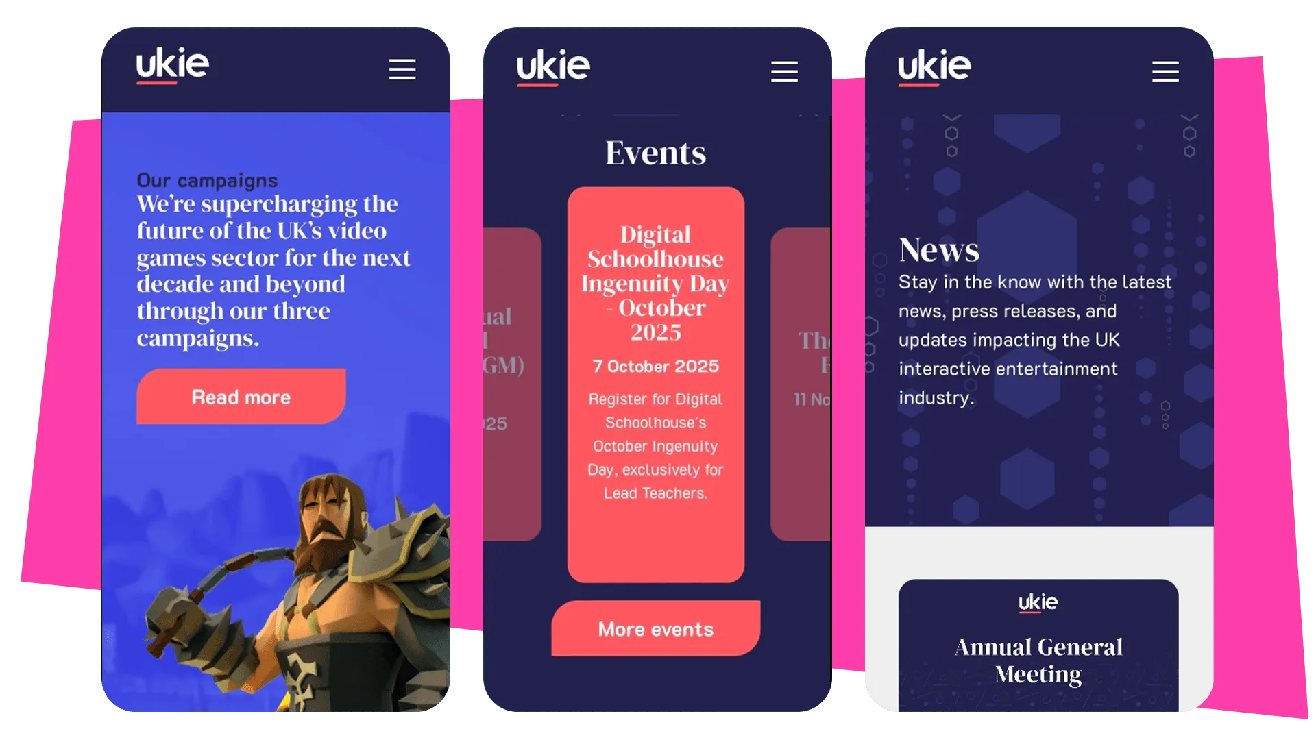 Ukie mobile site